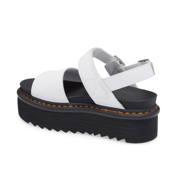 NEW DR MARTENS VOSS QUAD LEATHER PLATFORM SANDAL - Picture 9 of 14